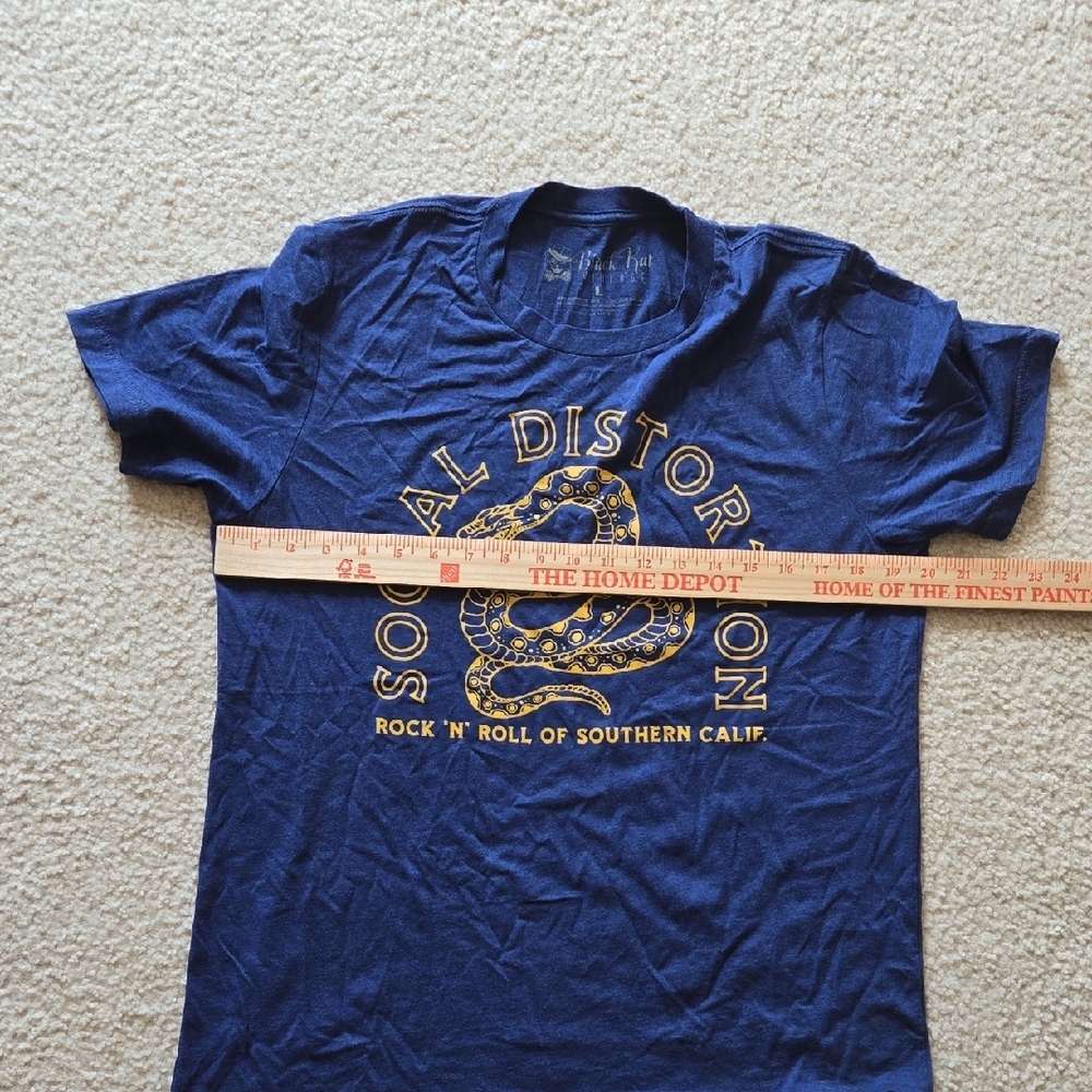 Social Distortion Navy Short-Sleeve Snake Graphic Tee - Picture 5 of 5